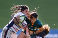 Katana Howard charges on. Photo Fiona Goodall - World Rugby/World Rug