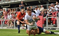 Six tries for England. David Hughes photo.