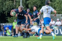 USA captain Kate Zackary against Italy in the 2017 Rugby World Cup. Photo Colleen McCloskey.