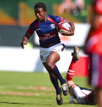Folayan retired as the USA's top try-scorer in the Women's Sevens World Series. Ian Muir photo.