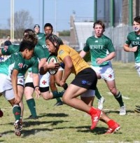 West Houston in yellow, Strake Jesuit in green.