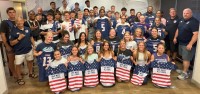 Teams' jersey ceremonies. Photo Maurice Matsumori.