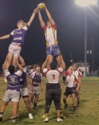 Wilson wins a lineout.