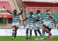 Zimbabwe celebrates. Antony Munge-World Rugby