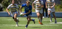 Wyatt Parry in action for BYU vs Cal. David Barpal photo.