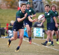 Wyatt Parry working the ball wide for Snow Canyon.