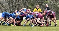 Xavier scrum on Tour Match #2 vs Bargoed.