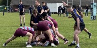 Xavier ruck on Tour Match #1 vs Hertford.