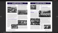 A page of history from the Gonzaga Rugby yearbook.