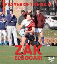 Zach Elgogari was the Berks player of the game.
