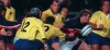 Mark Scharrenberg garners some attention against Romania in the 1999 Rugby World Cup. Photo INPHO