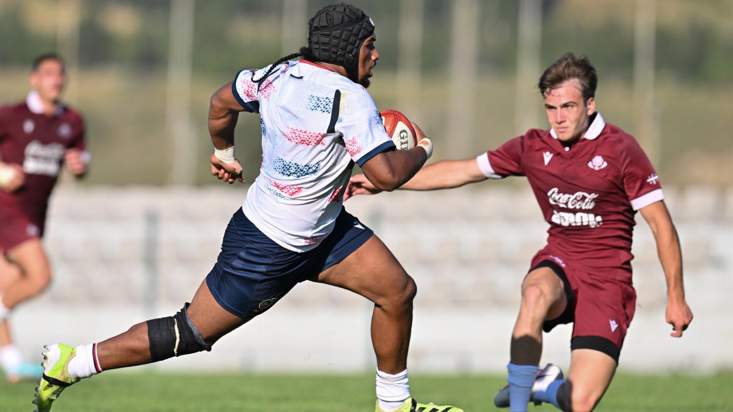USA U20s scrimmage Georgia U20s in Tbilisi during their buildup to the 2026 JWC. Photo Levan Verdzeuli.