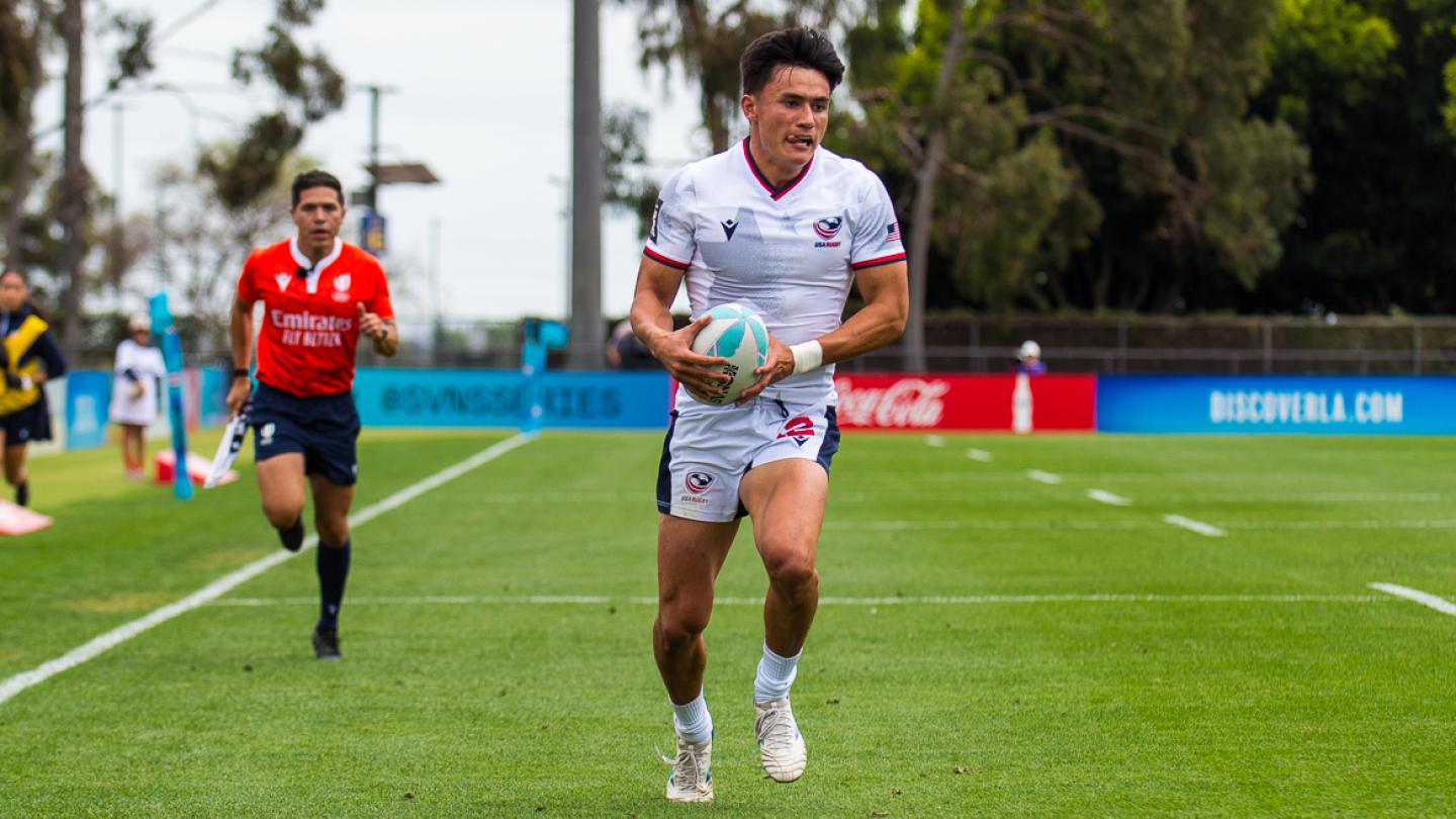 Lucas Lacamp led all players in tries and points. David Barpal photo.
