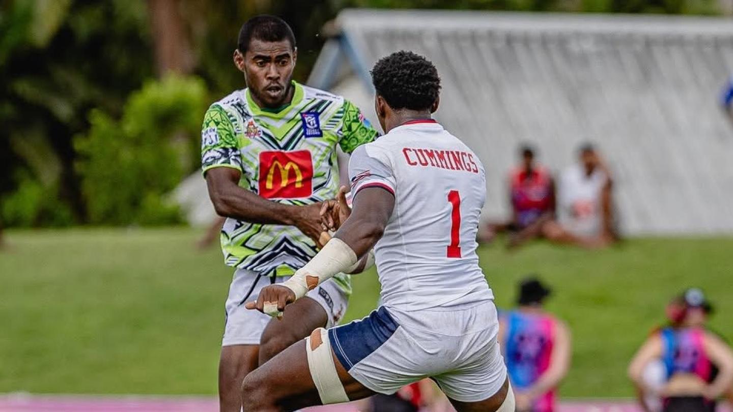 Aaron Cummings comes in on defense against McDonald's Friday Selects.