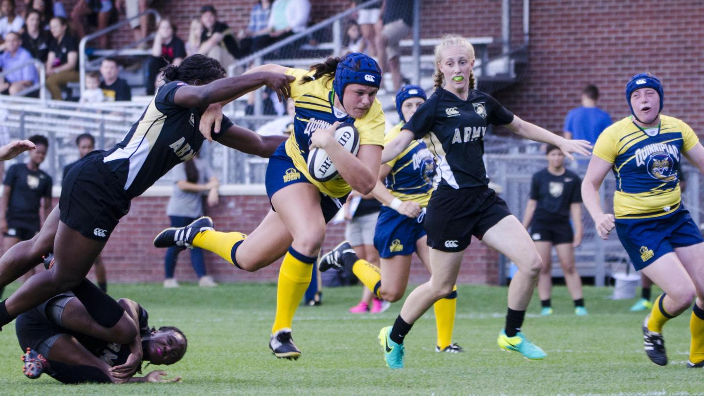 Ilona Maher in action vs West Point for Quinnipiac in 2016.