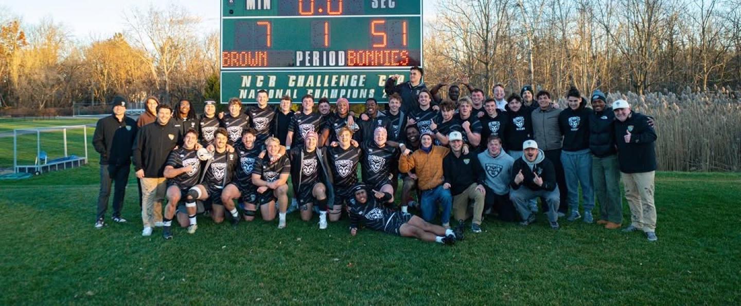 St. Bonaventure basks in the win.