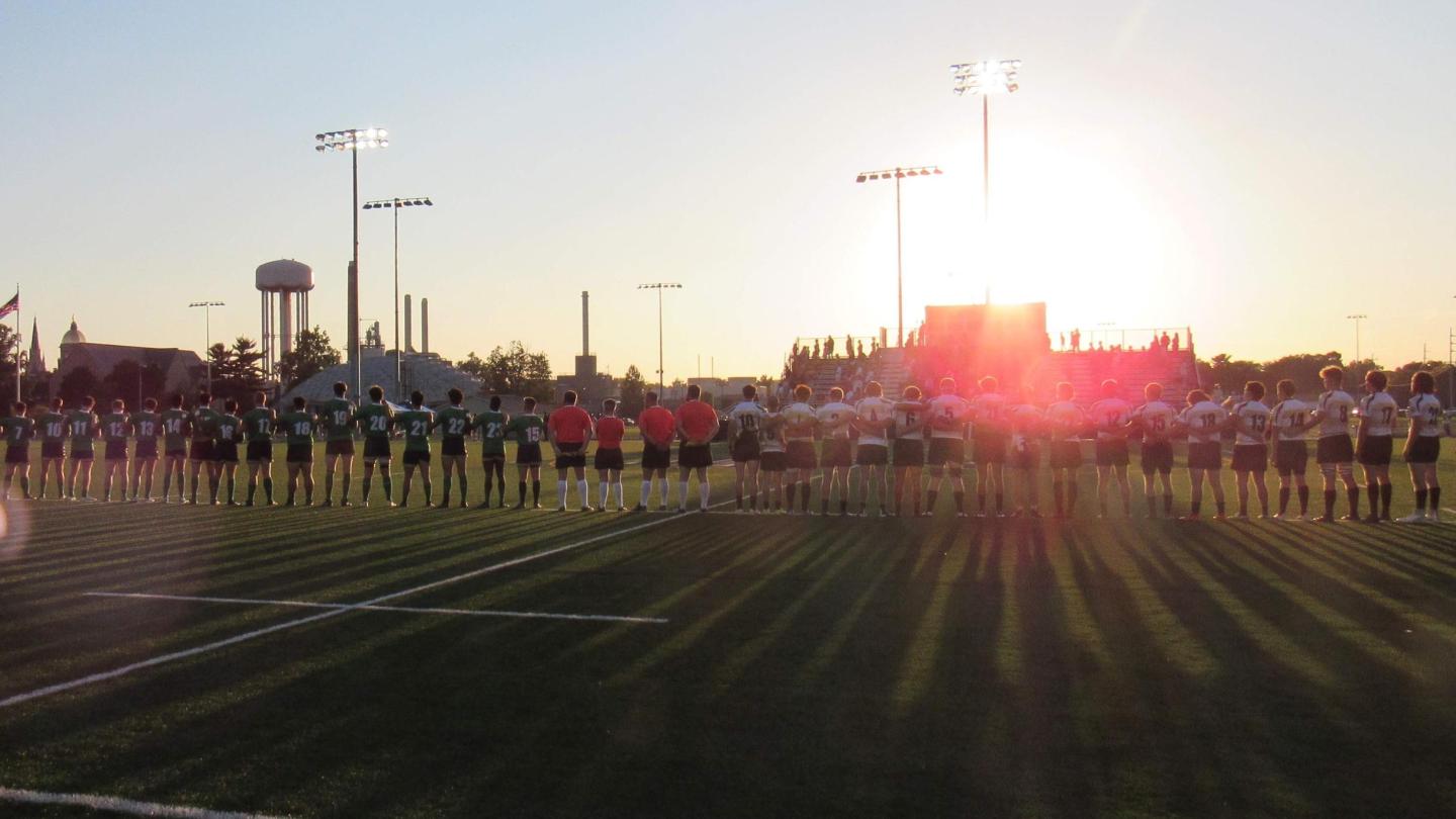 Teams line up at a previous Big 10 Championship weekend.