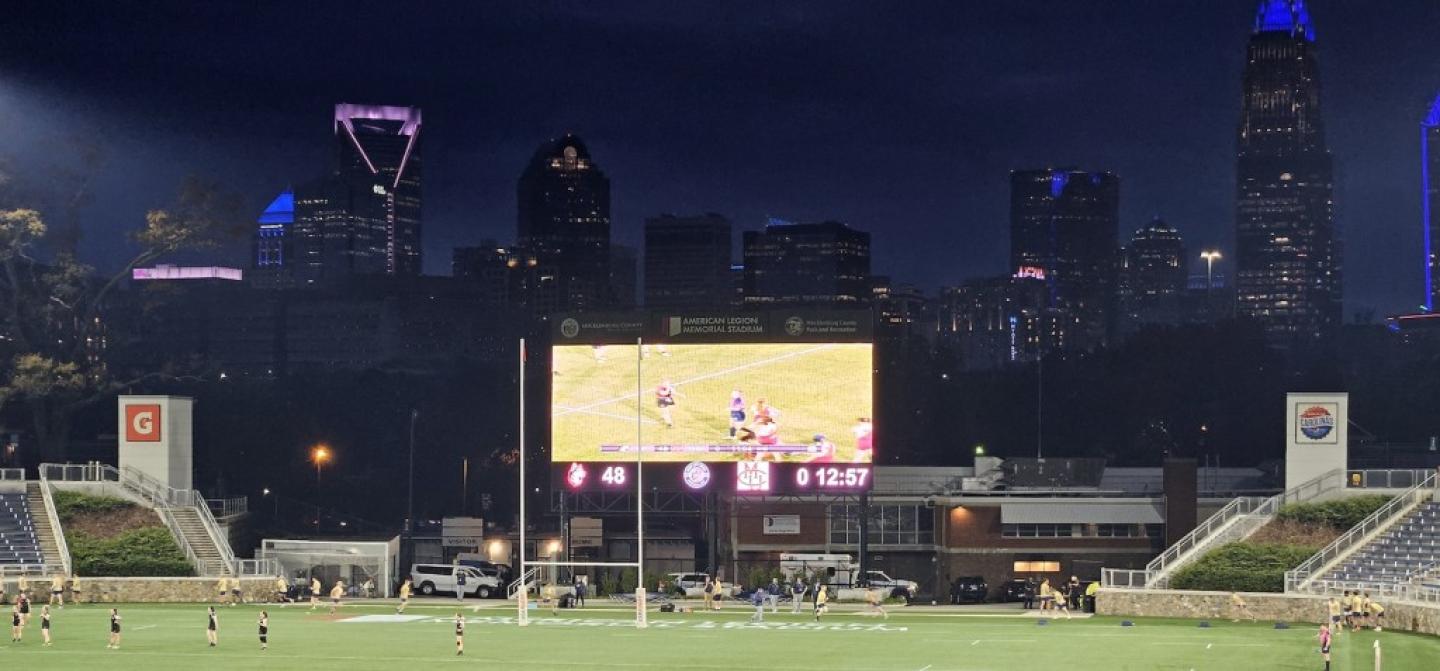 charlotte am legion memorial stadium skyline alex goff charlotte am legion memorial stadium skyline alex goff