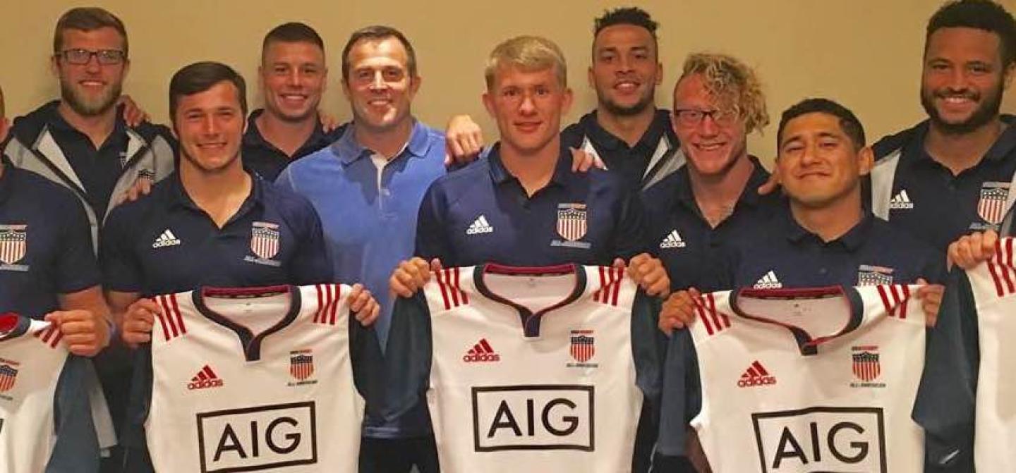 dan payne with college all american 7s dan payne with college all american 7s