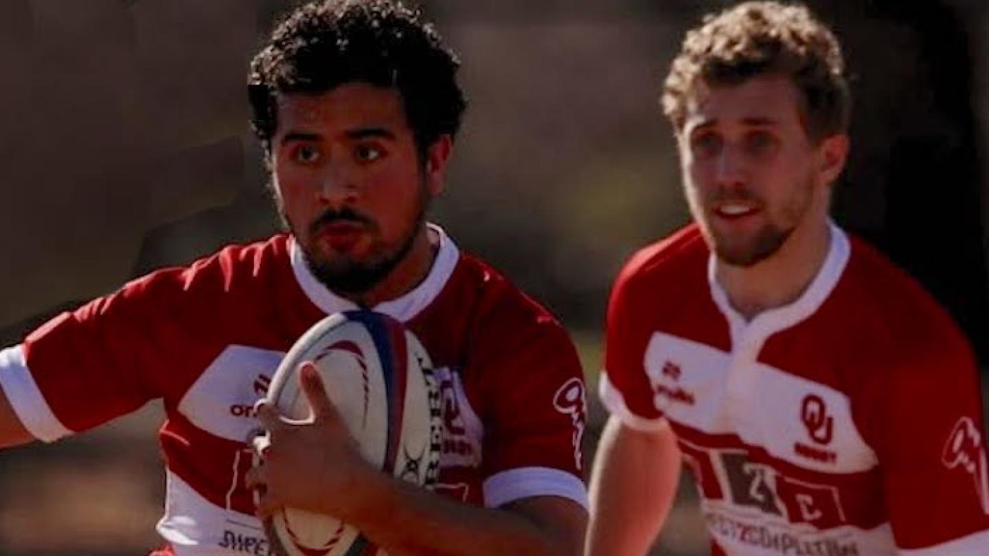 University of Oklahoma men's rugby in action in2025.