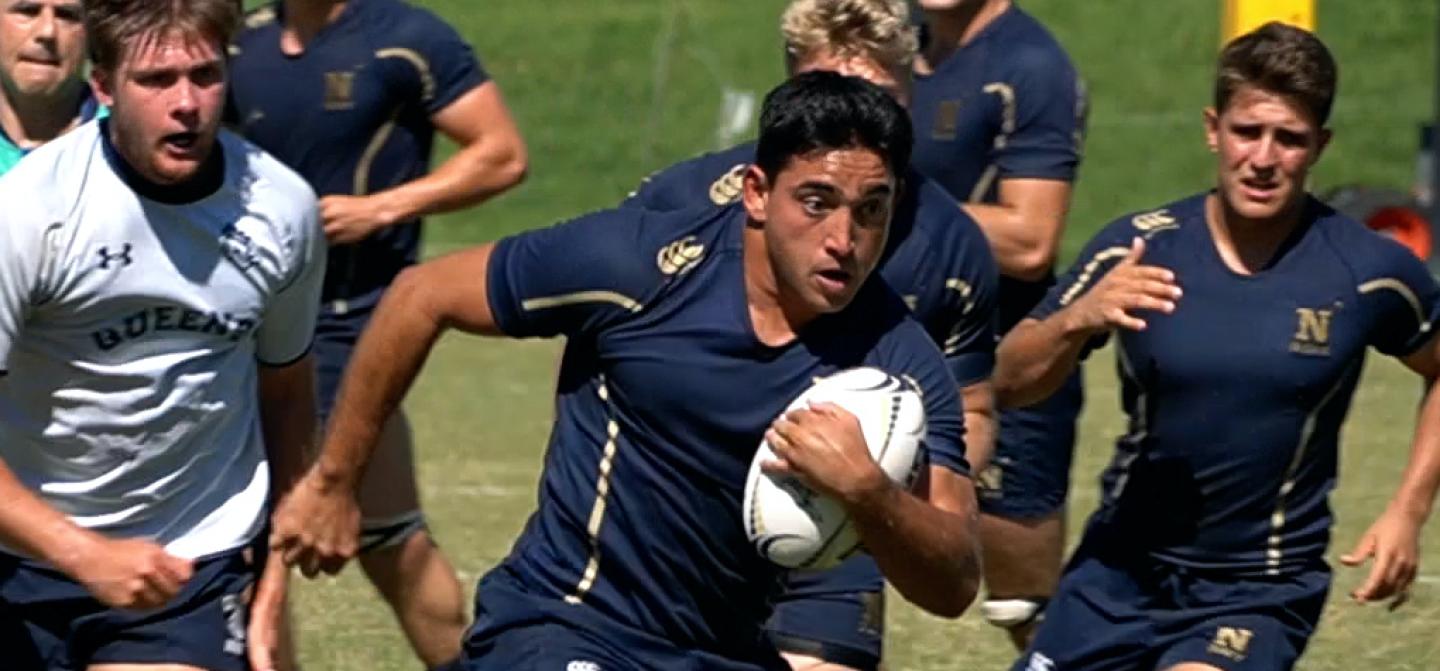 sai fautanu for navy vs queens 2021 bill maclaney photo sai fautanu for navy vs queens 2021 bill maclaney photo