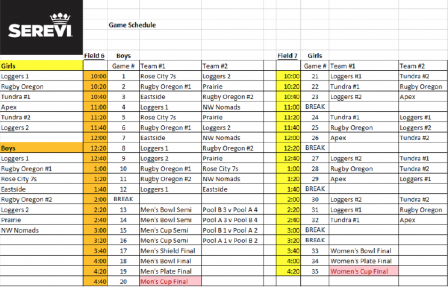serevicup2014schedule serevicup2014schedule