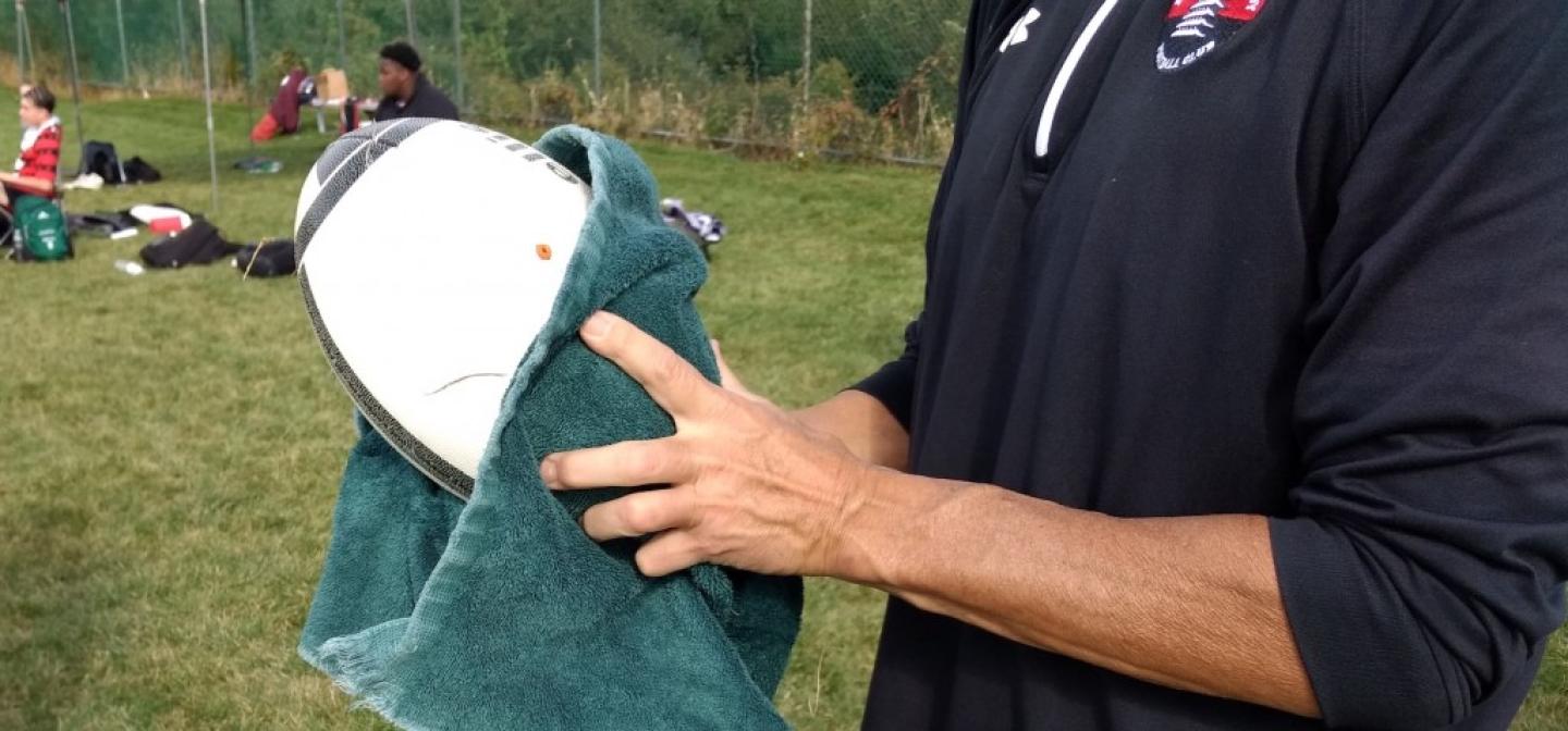 washing the rugby ball washing the rugby ball